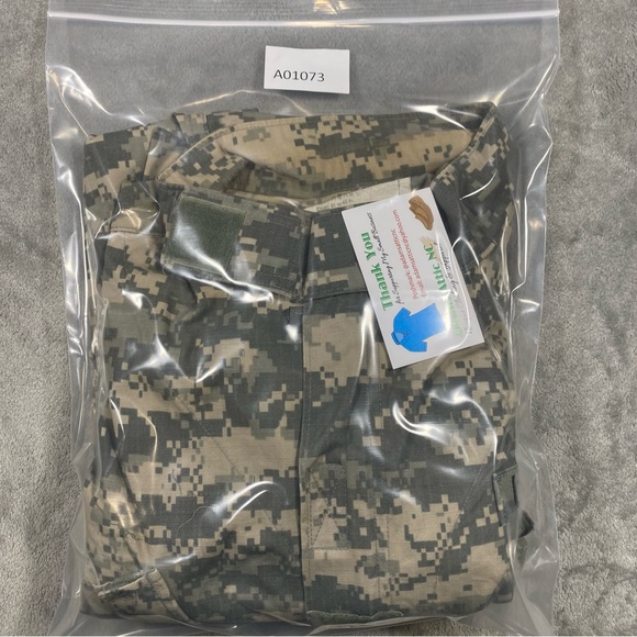 Camo Field Jacket Men’s Large Long US Army Digital Outdoors Military ACU Ripstop - Picture 13 of 13